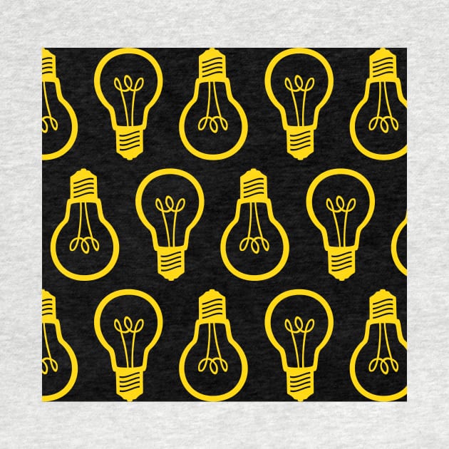 Lightbulb Yellow Pattern by XOOXOO